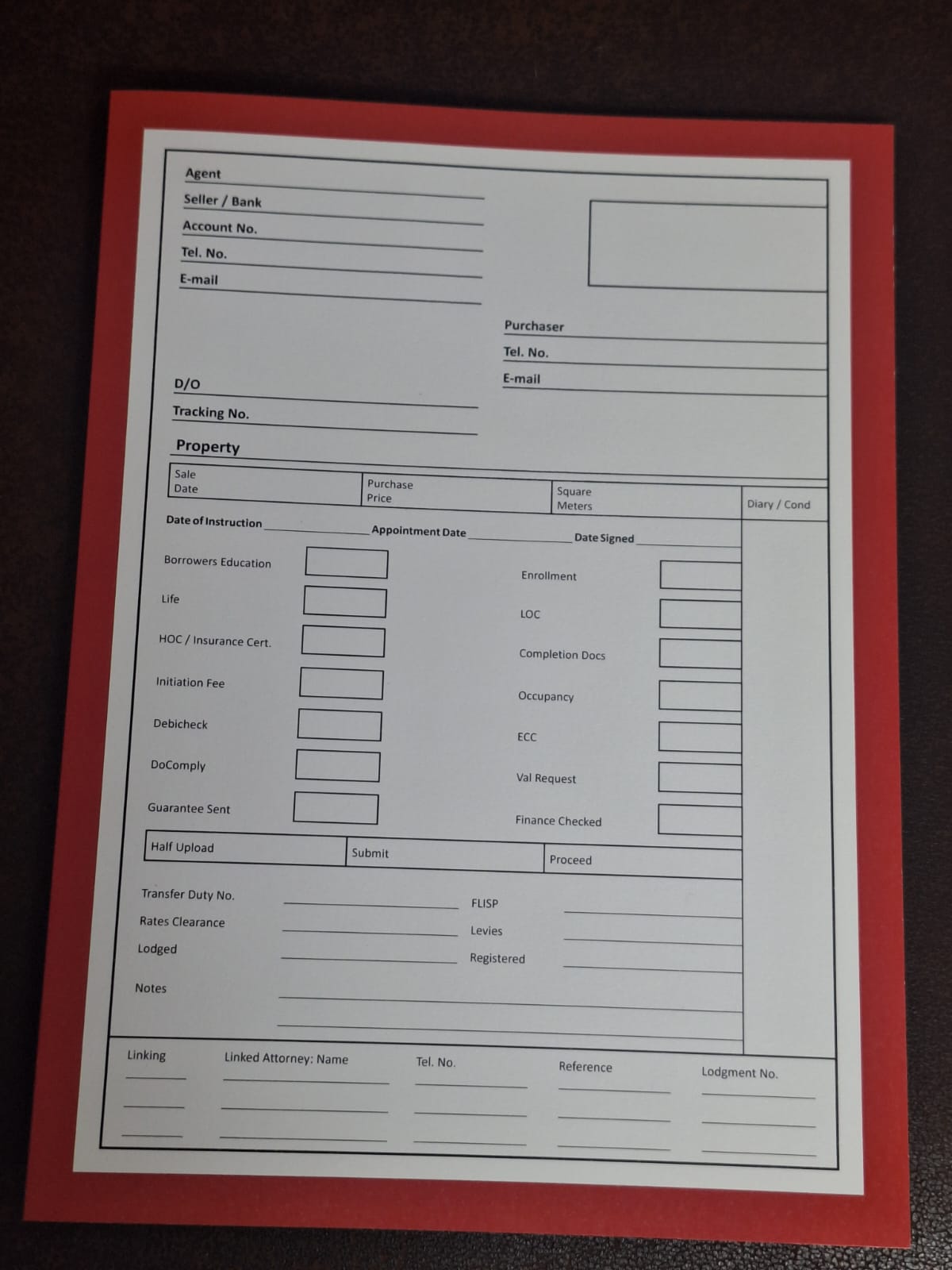 Attorney conveyancing file, closed