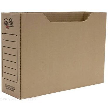 A4 board container, kraft finish