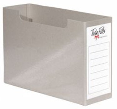 A4 grey board container