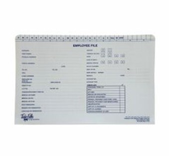 Custom printed employee file